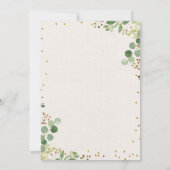 Grünland Woodland Deer Birthday Einladung (Rückseite)