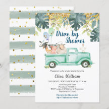 Grünlandfarm Tierjunge Babydusche