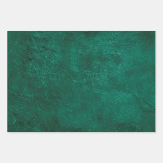 Grünleder Geschenkpapier Set (Vorderseite)