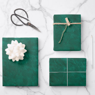Grünleder Geschenkpapier Set