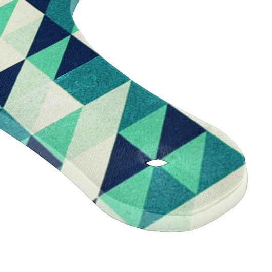 Grünliches Dreieck-Muster Schneidebrett (Ecke)