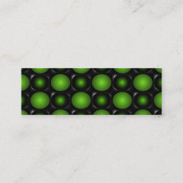 Grünliches Entwurfs-Grün des Schachbrett-3D Mini Visitenkarte