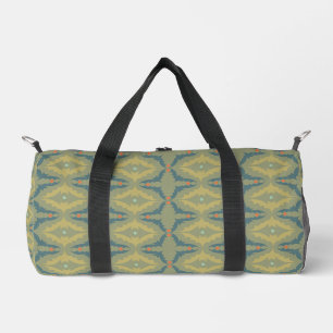 Grünliches Retro-Vintage-Muster Duffle Bag