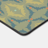 Grünliches Retro-Vintage-Muster Schreibtischunterlage (Ecke)