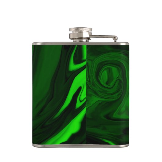 Grünmalachit Flachmann (Rückseite)