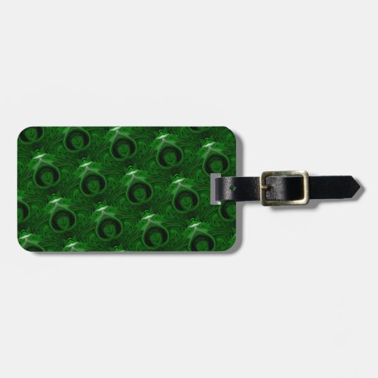 Grünmalachit Gepäckanhänger (Vorderseite horizontal)