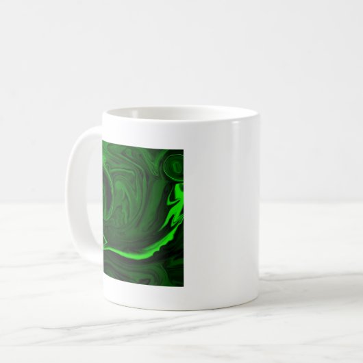Grünmalachit Kaffeetasse (Vorderseite Links)