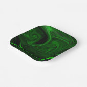 Grünmalachit Pappteller (Gewinkelt)