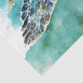 Grünmeerschildkröte Seidenpapier (Detail)