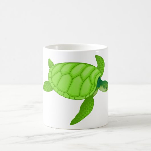 Grünmeerschildkröte-Tasse Kaffeetasse (Mittel)