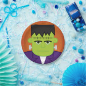 Grünmonster Pappteller (Party)