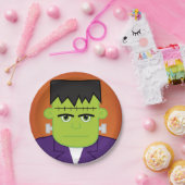 Grünmonster Pappteller (Party)