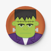 Grünmonster Pappteller (Vorderseite)