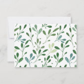 Grünmuster Modernes Geschenkgutachten (Rückseite)