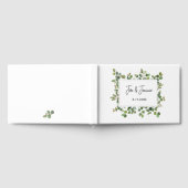 GrünNAME & NAME Hochzeitdatum Zeitloses Paar Gästebuch (Voll)