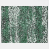 Grünölstruktur auf Stöcken und Fäden Fleecedecke (Vorderseite (Horizontal))