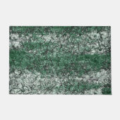 Grünölstruktur auf Stöcken und Fäden Fußmatte (Vorderseite)
