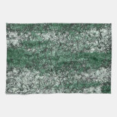 Grünölstruktur auf Stöcken und Fäden Geschirrtuch (Horizontal)