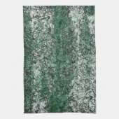 Grünölstruktur auf Stöcken und Fäden Geschirrtuch (Vertikal)