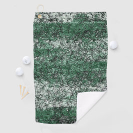 Grünölstruktur auf Stöcken und Fäden Golfhandtuch