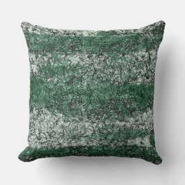 Grünölstruktur auf Stöcken und Fäden Kissen