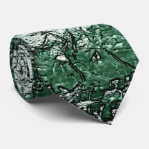 Grünölstruktur auf Stöcken und Fäden