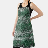 Grünölstruktur auf Stöcken und Fäden Schürze (InSitu)