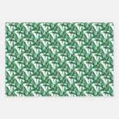 Grünpalme Blätter Transparente Wasserfarbe (Vorderseite 2)