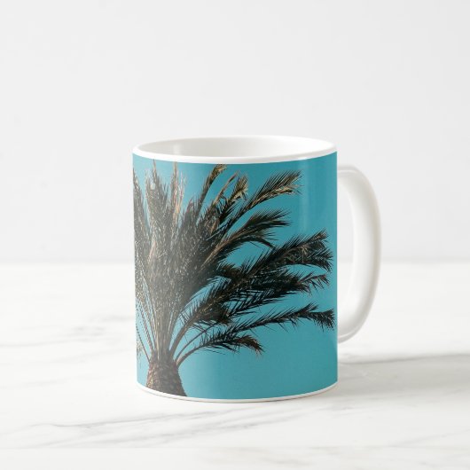 Grünpalme Kaffeetasse (VorderseiteRechts)