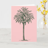 Grünpalmenbaum Karte (Gelbe Blume)