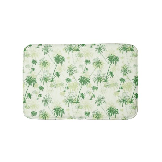 Grünpalmenmuster Badematte (Vorderseite)