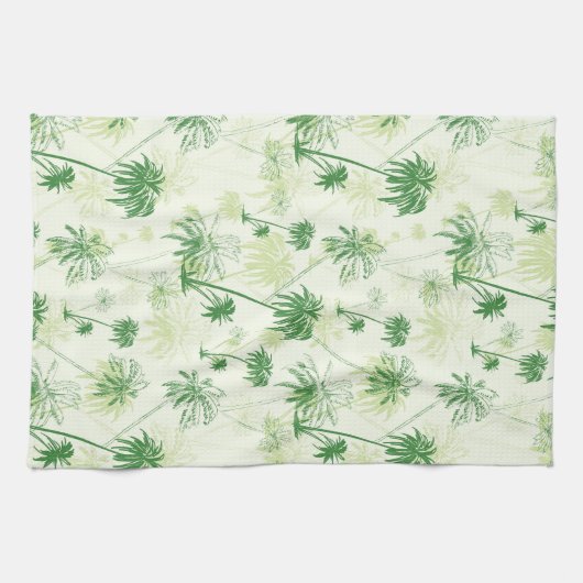 Grünpalmenmuster Handtuch (Horizontal)