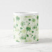 Grünpalmenmuster Jumbo-Tasse (Vorderseite)