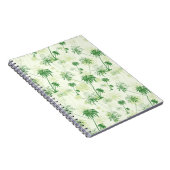 Grünpalmenmuster Notizblock (Rechte Seite)