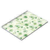 Grünpalmenmuster Notizblock (Linke Seite)