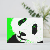 Grünpanda Einladung (Stehend Vorderseite)