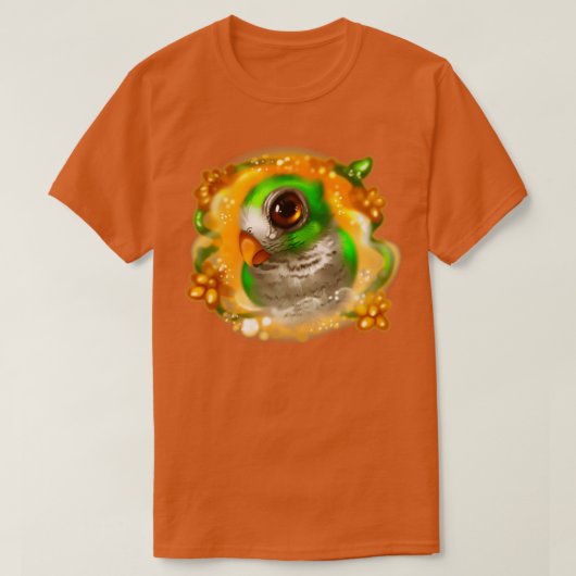 Grünpapagei T-Shirt (Design vorne)