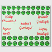 Grünpapier der Jahreszeit Geschenkpapier (Flach)