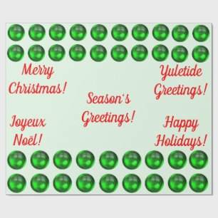 Grünpapier der Jahreszeit Geschenkpapier