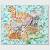 Grünpapier für Baby-, Kind-Jungtiere Geschenkpapier (Flach)