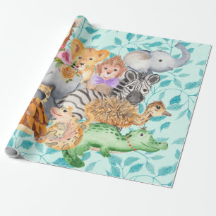 Grünpapier für Baby-, Kind-Jungtiere Geschenkpapier