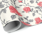 Grünpapier für klassische Rose Geschenkpapier (Rolleneckpunkt)