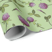 Grünpapier für Red Clover Wrapping Geschenkpapier (Rolleneckpunkt)
