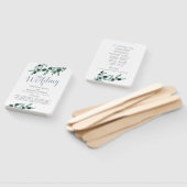 Grünpapier Hochzeitsfan: Olive Branch Fächer (Non-assembled)