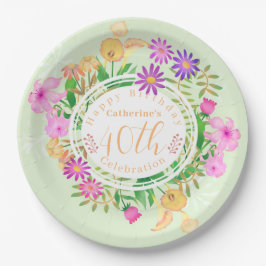 Grünpapierplatte für Blumengärten Pappteller