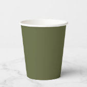 Grünpapiertasse Pappbecher (Rückseite)