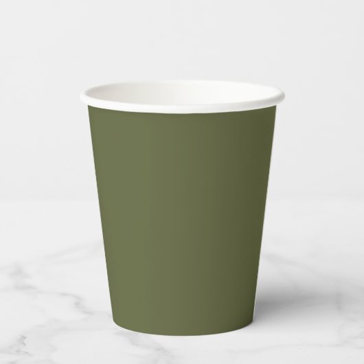 Grünpapiertasse Pappbecher (Rückseite)