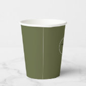 Grünpapiertasse Pappbecher (Rechts)