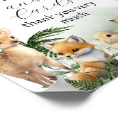 Grünpflanzen aus Holz Geschenke Kinderdusche Poster (Ecke)