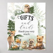 Grünpflanzen aus Holz Geschenke Kinderdusche Poster (Vorne)